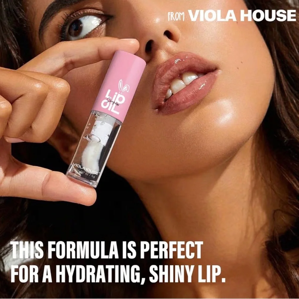 NEW VIOLA HOUSE Lip Oil Moisturizing Lip Gloss Clear Moisturizing Green tea